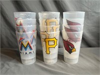 Vintage Lot of Sports Teams Cups New Sealed