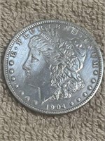 ABOUT UNCIRCULATED 3.7 MILLION MINTED 1904 O