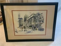 Framed 42nd St. Library by John Haymson
