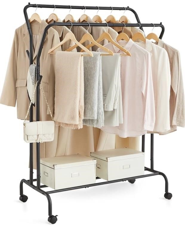 DOUBLE CLOTHING RACK MODEL HSR107 / DISTRESSED