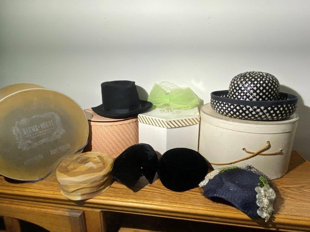 Ladies Hat Collection & Hat Boxes