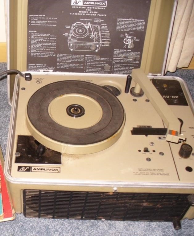 Retro Amplivox Classroom Record Player