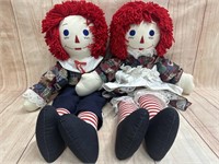 Raggedy Ann & Andy Dolls Handmade by Vivian 2008