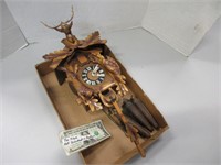 Vintage German cuckoo clock, untested