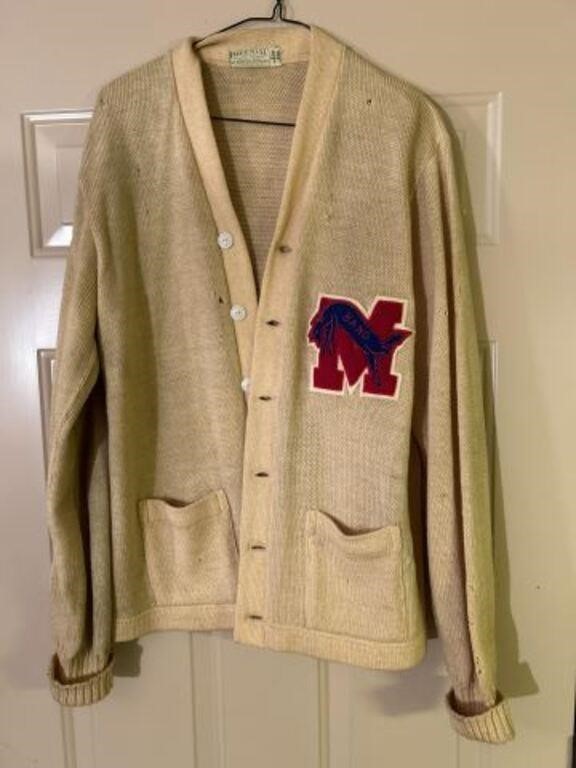 VINTAGE IMPERIAL SCHOOL M LETTER BAND WOOL