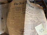 NEW YORK TIMES DEC 1943 / AS IS