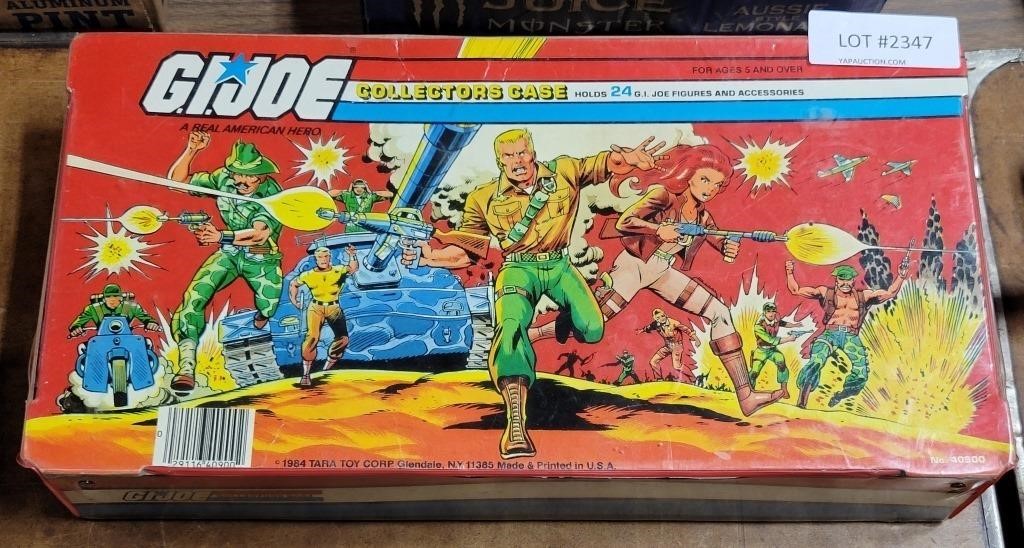 VTG GI JOE CARRY CASE W24 FIGURES&SOME ACCESSORIES