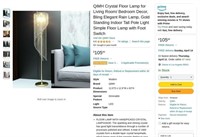 G862  QiMH Crystal Floor Lamp Gold Elegant Rain L