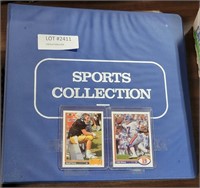 BINDER OF ASSORTED SPORTS TRADING CARDS