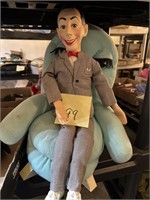 1987 PEE WEE HERMAN DOLL / WORKS - AND CHAIRRY