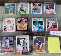 APPROX 12 1980'S BASEBALL STARS TRADING CARDS
