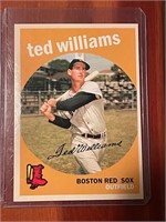 1959 Ted Williams AECO Baseball Card