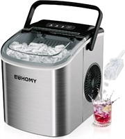 EUHOMY, Countertop Ice Maker Machine with Handle,