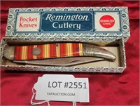 REMINGTON CUTLERY FOLDING POCKET KNIFE W/ BOX