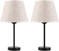 Bedside Table Lamps Set of 2, Nightstand Lamps wit