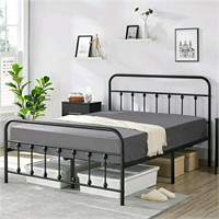 Yaheetech, Classic Metal Platform Bed Frame with H