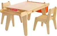 MEEDEN Kids Art Table, Solid Birchwood Kids Table