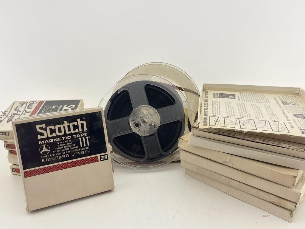 Vintage Reel To Reel Magnetic Tape Recordings on