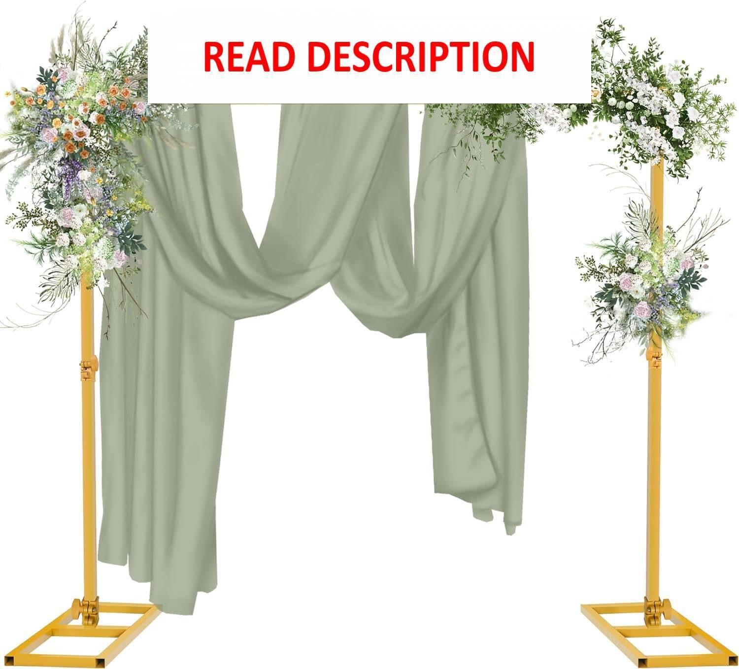 $73  10x10 FT Gold Backdrop Stand  Pipe & Drape