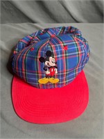 Vintage Mickey Mouse Plaid Hat