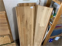 3 Oak Shelves 12 1/2" x 42 1/2"