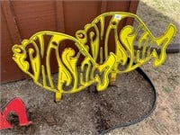 2 Metal Cut Out Phish Signs 24" x 20"
