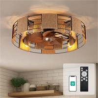 $190  Orison 22' Caged Ceiling Fan with Light