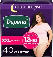 $47  Depend Night Defense XXL  Blush  25ct