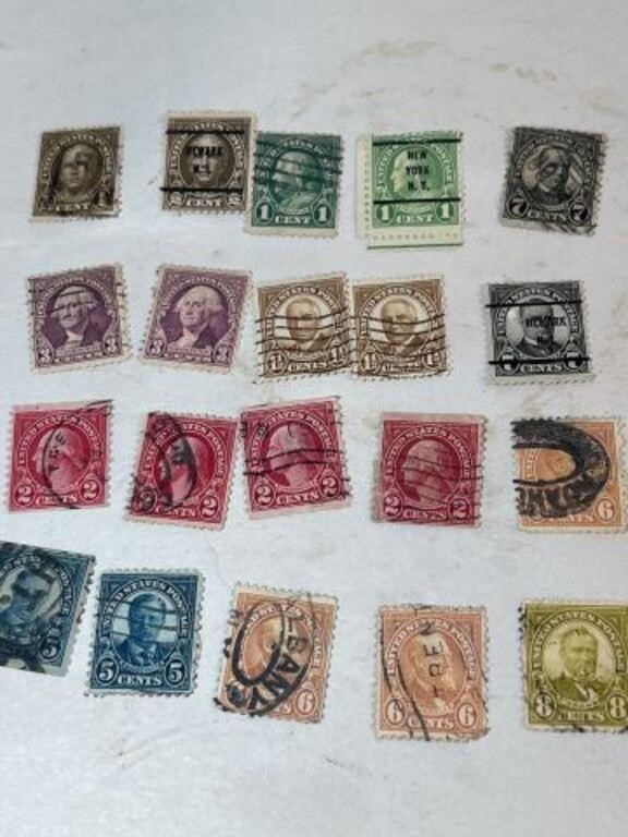 Antique Early 1900 USPS Postage Stamps