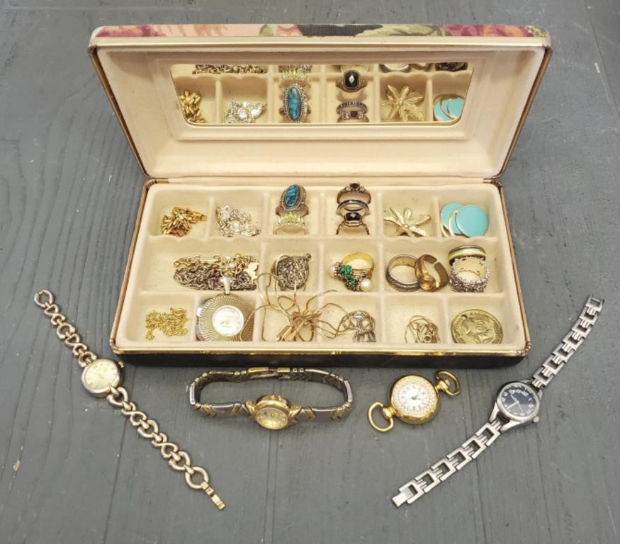 Vintage Jewelry & Jewelry Box
