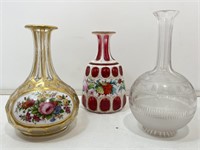 Vintage Glass Decanters, No Stoppers.