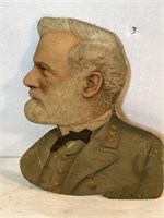RARE Orig 1800s Robert E Lee Diecut Soap Adv