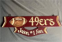 Vintage 49ers #1 Fan Sign Wall Decoration