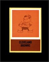 1967 Philadelphia #48 Cleveland Browns Logo NRMT+