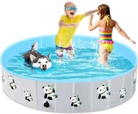 ATFWEL Foldable Dog Pool Collapsible Dog Pet Swimm