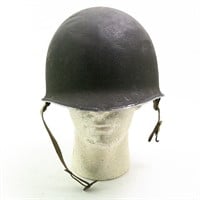 WWII US M1 Helmet Front Seam, Fixed Bale-33rd Div