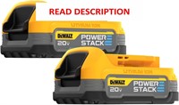 $96  DEWALT 20V POWERSTACK Compact Battery  2 Pack