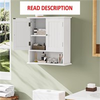 $63  Smuxee Wall Cabinet  White  2 Door  Small
