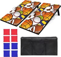 $70  Cornhole Set 4x2ft with 8 Bags Included