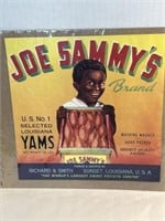 Original Antique Black Americana Joe Sammys Yams