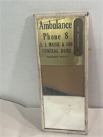 Vintage Antique Funeral Home Advertising