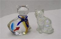2 Glass Cats