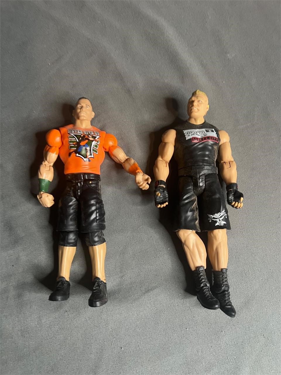 Lot of 2 WWE Action Figures Cena Lesnar