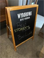 Wyborowa Rye Vodka Chalk Board A-Frame Sign
