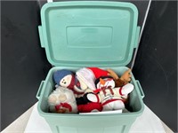 Rubbermaid roughneck tote w/ stuffed animals