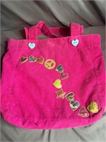 Vintage Corduroy Pink Bag