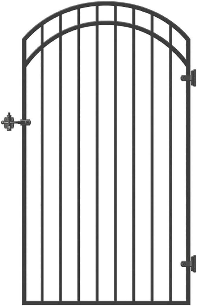*Nuvo Iron Arched Gate, 33" x 68", Black