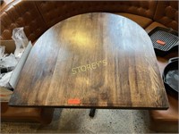 34 x 36 Rounded Dining Room Table - Solid Oak