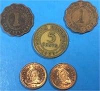 British Honduras 1956-1965 Coins