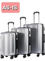 Coolife Luggage Expandable Suitcase PC+ABS with TS